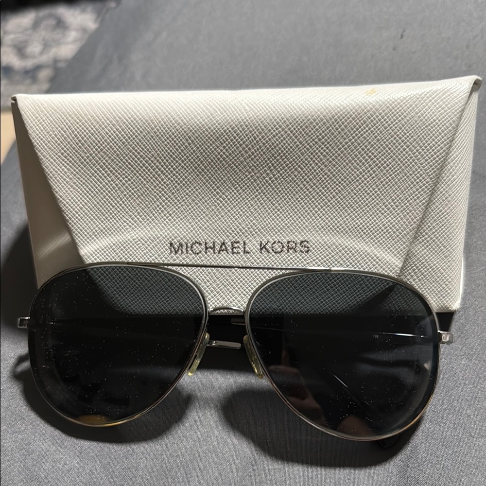 Michael Kors Aviator Sunglasses with Case
